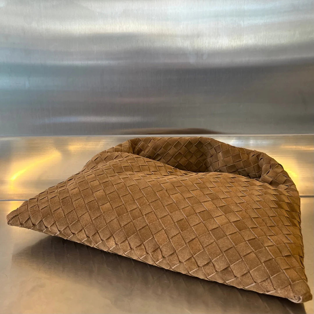 Woven Cowhide Suede Bag