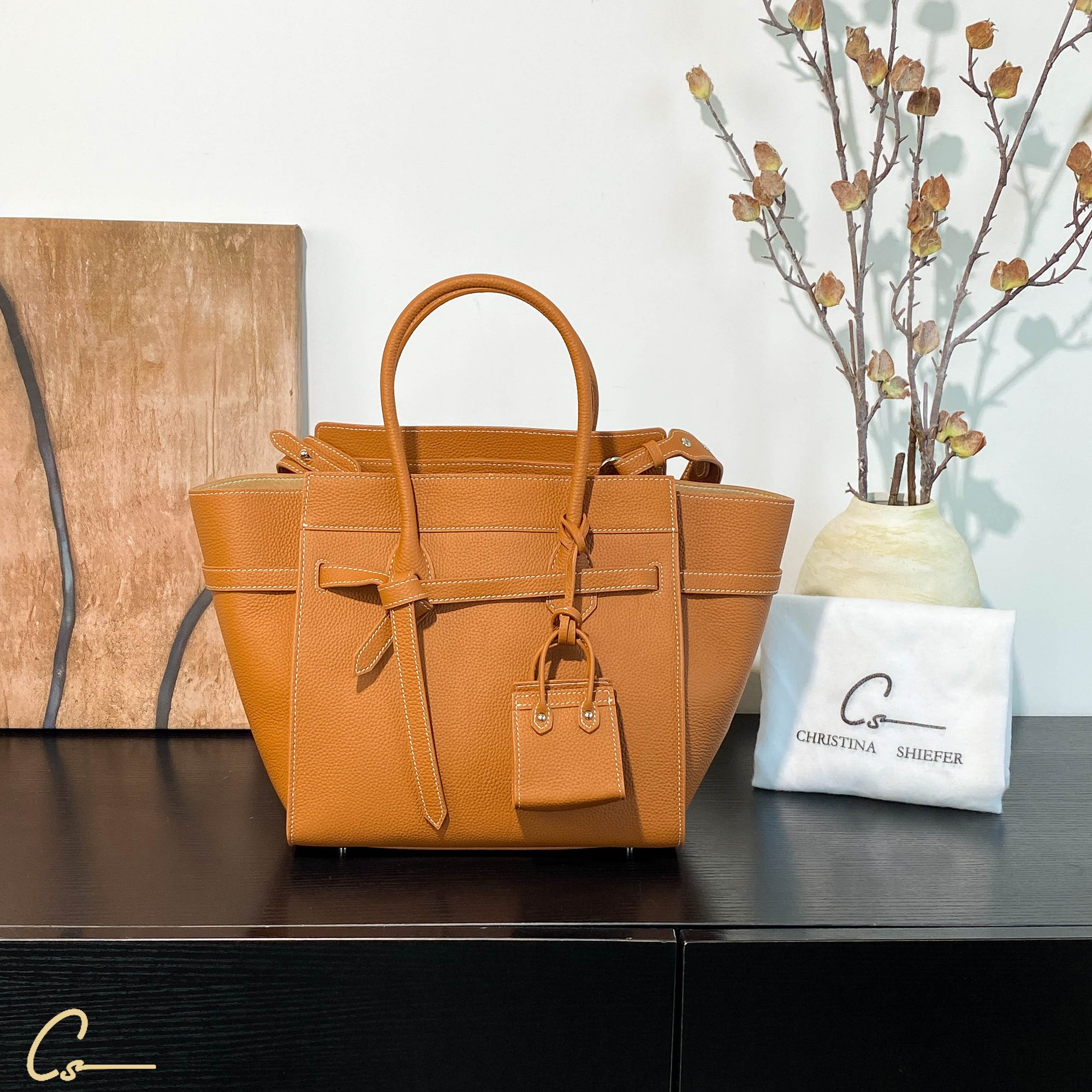 Leather Timeless Chic Tote