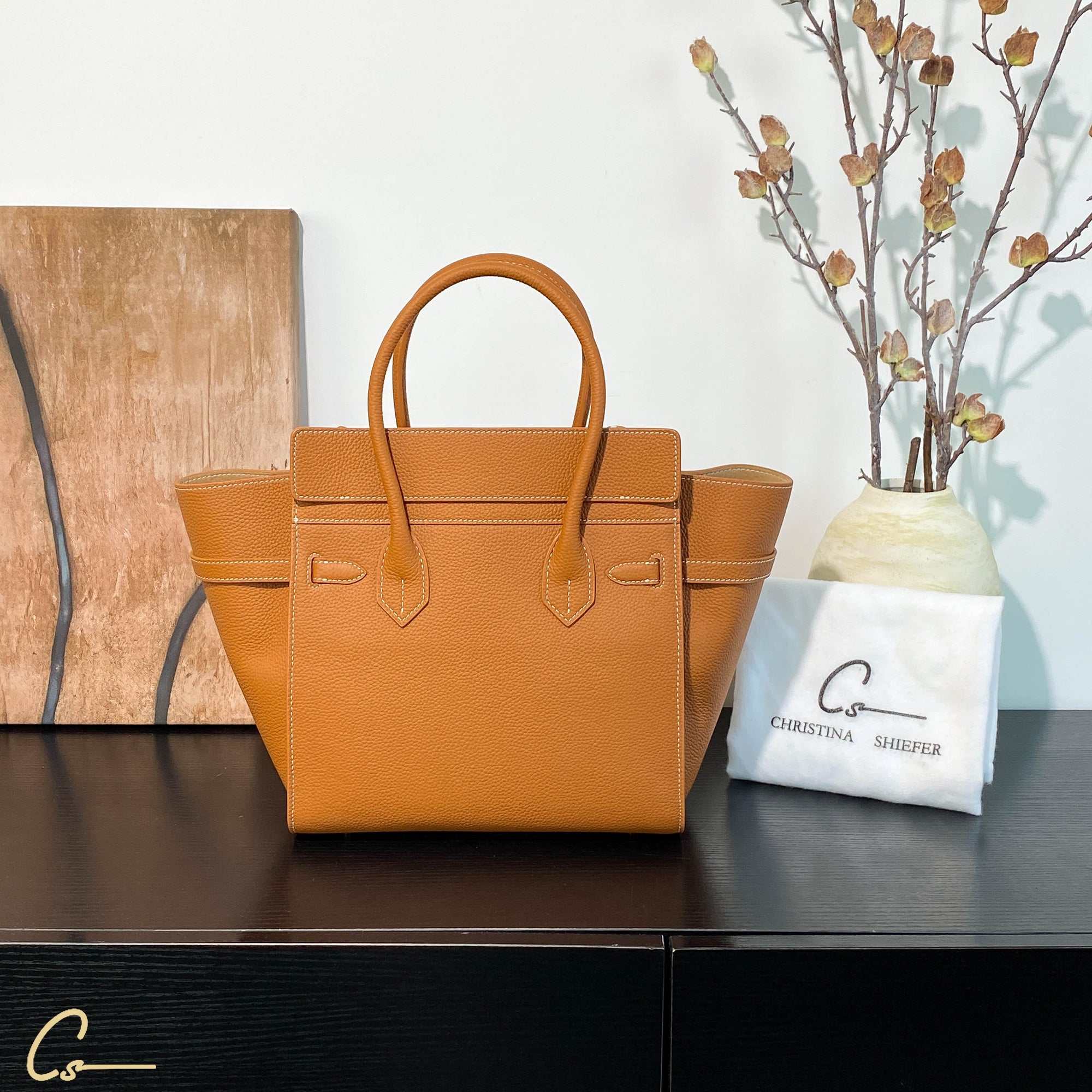 Leather Timeless Chic Tote