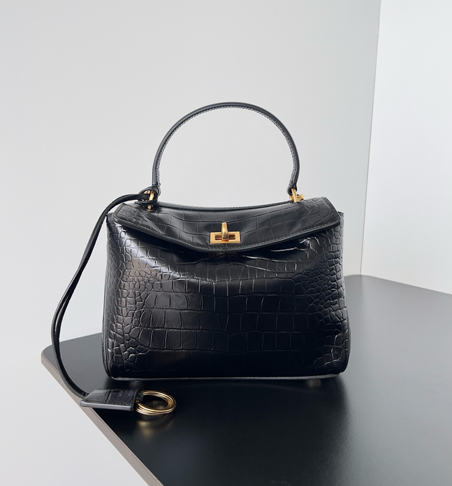 Classic Cowhide Leather Handbag