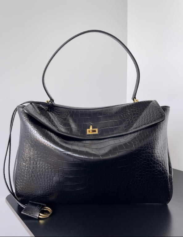 Classic Cowhide Leather Handbag