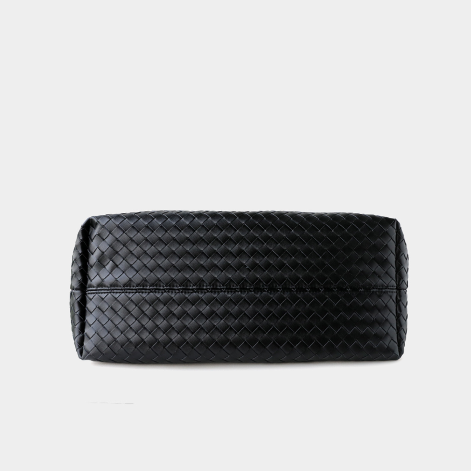 Woven Cowhide Leather Tote Bag