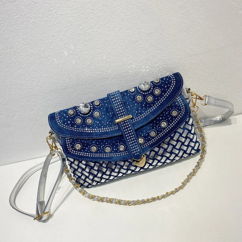 Vintage Shoulder Rhinestone Bag
