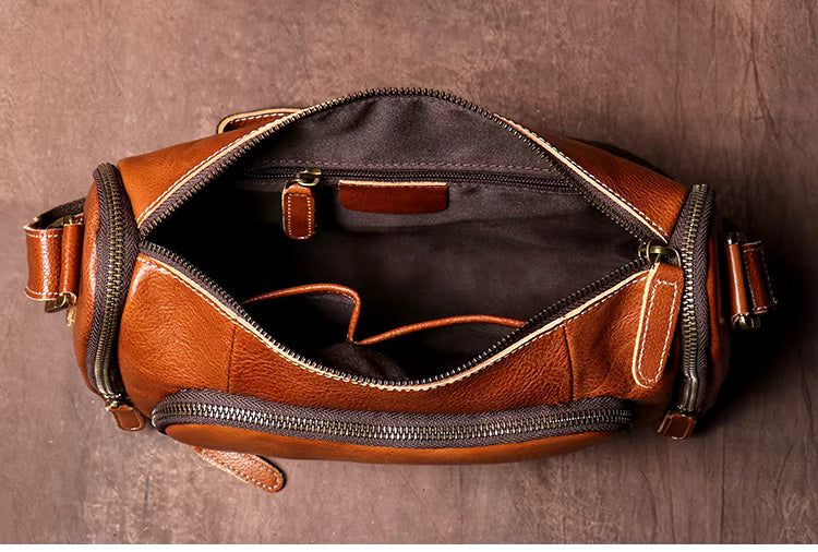 Rugged Leather Shoulder Bag