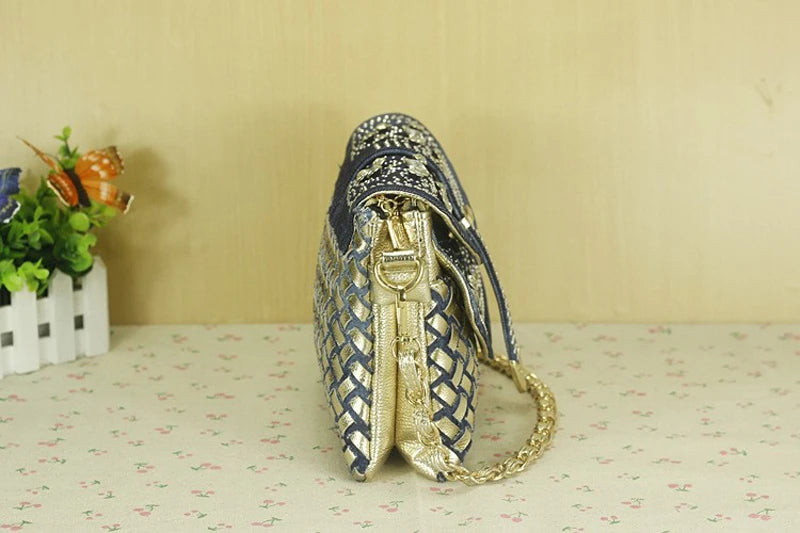 Vintage Shoulder Rhinestone Bag