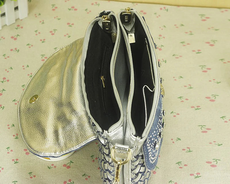 Vintage Shoulder Rhinestone Bag