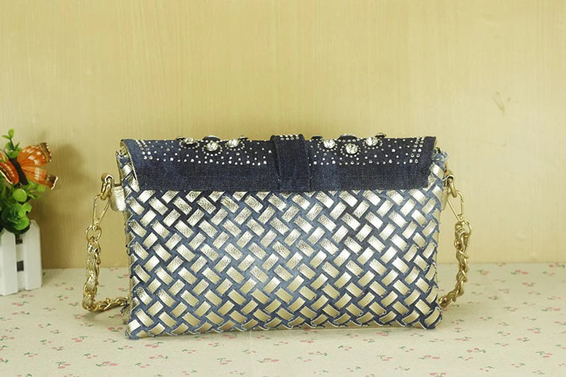 Vintage Shoulder Rhinestone Bag