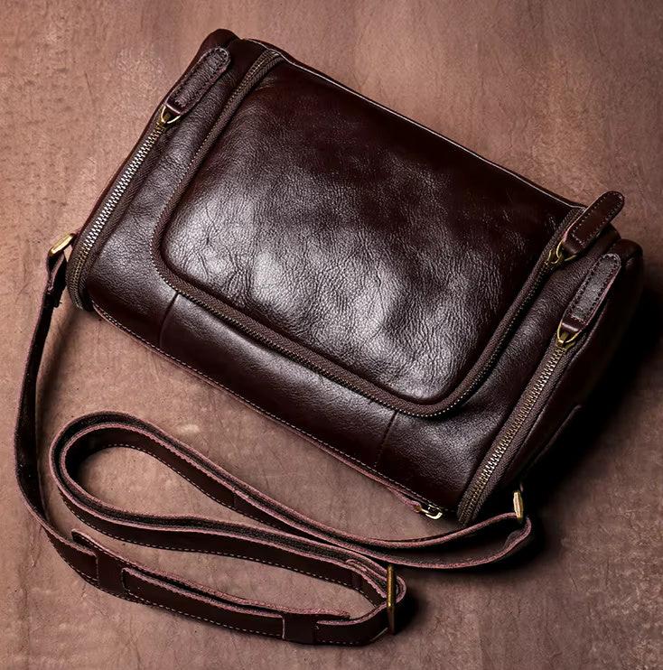 Rugged Leather Shoulder Bag