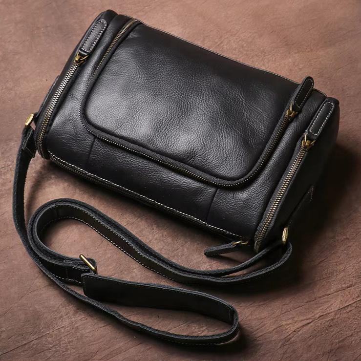 Rugged Leather Shoulder Bag