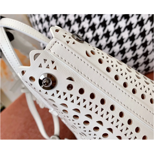 Leather Hollow out Tote Bag