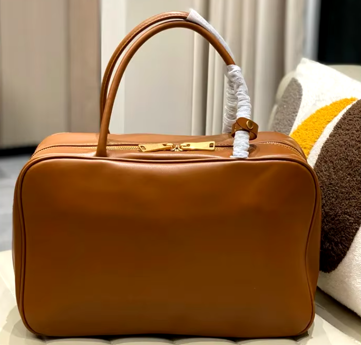 Full-Grain Leather Satchel Bag