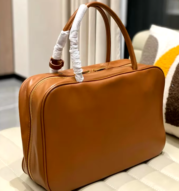 Full-Grain Leather Satchel Bag