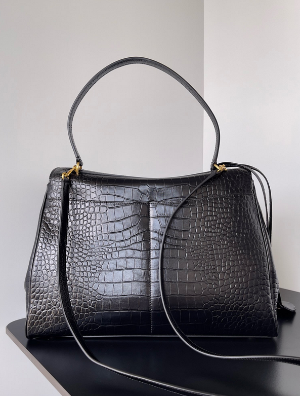 Classic Cowhide Leather Handbag