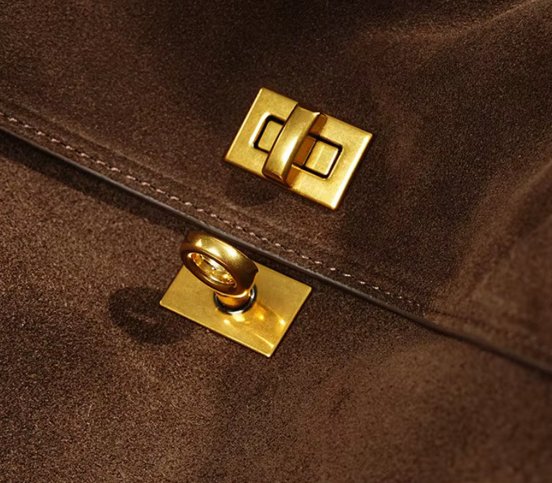 Suede Cowhide Shoulder Bag