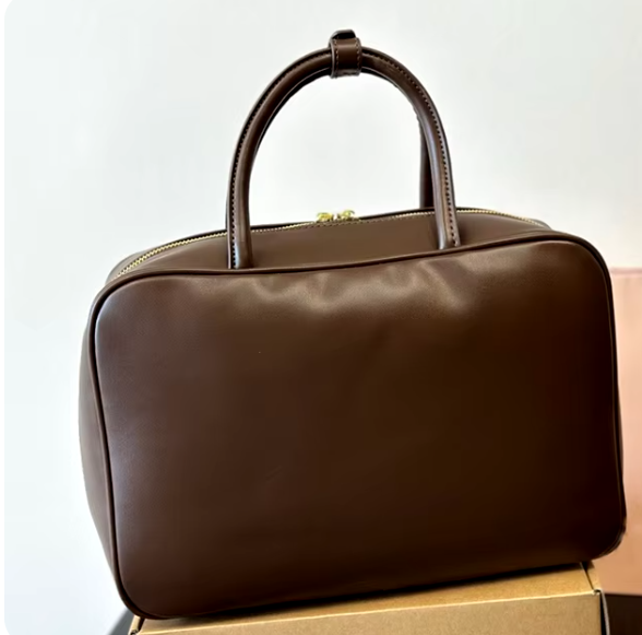Full-Grain Leather Satchel Bag