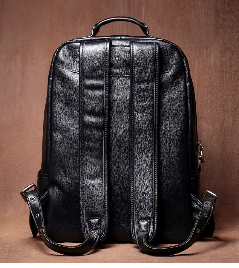 Distressed Leather Rucksack