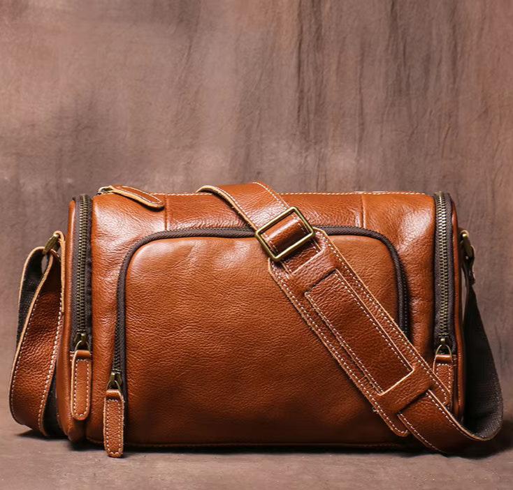 Rugged Leather Shoulder Bag