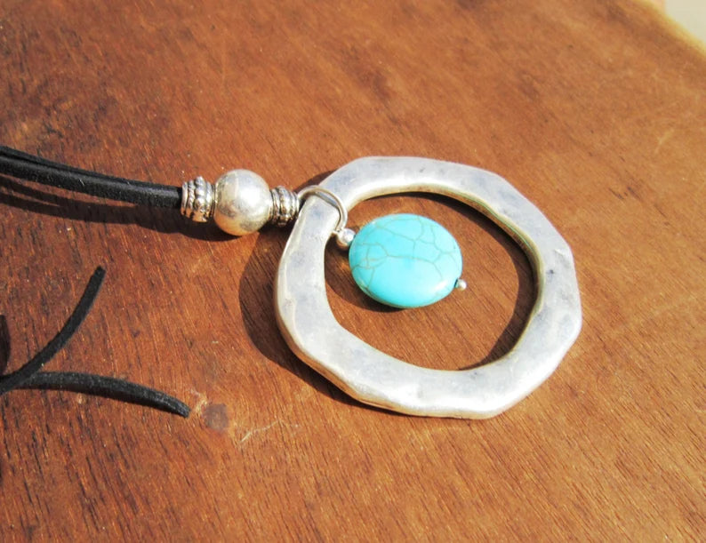 Boho Statement Turquoise Necklace