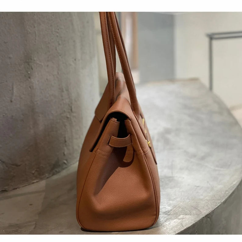 Full-Grain Leather Tote Bag