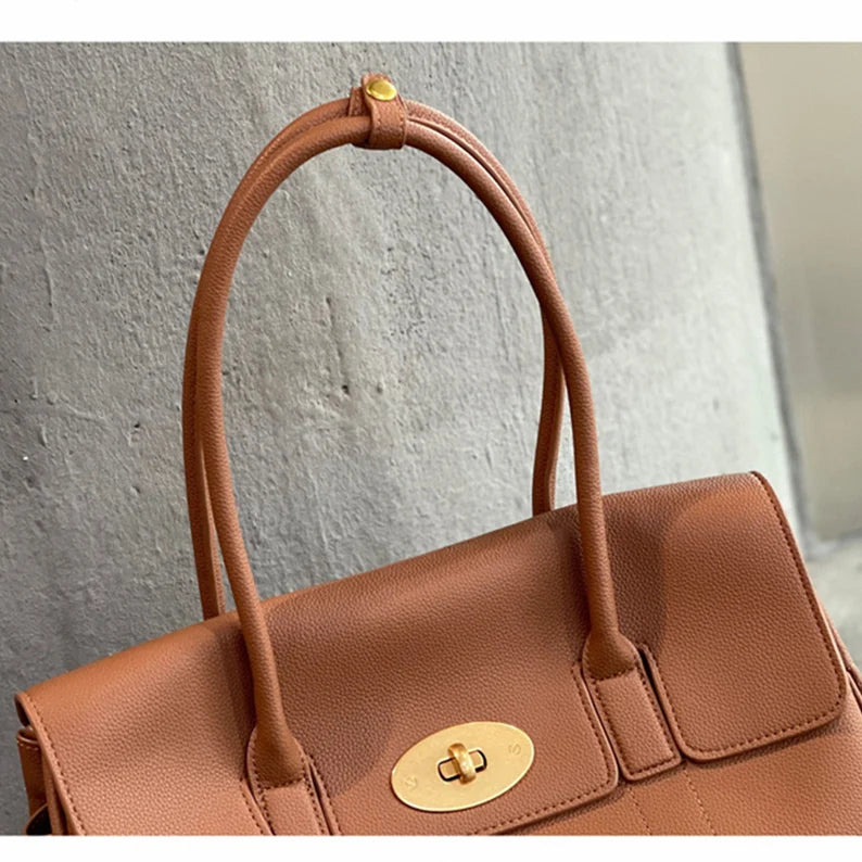 Full-Grain Leather Tote Bag