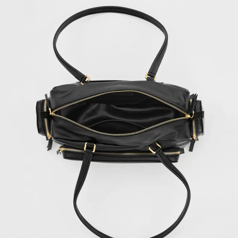 Classic Cowhide Shoulder Bag