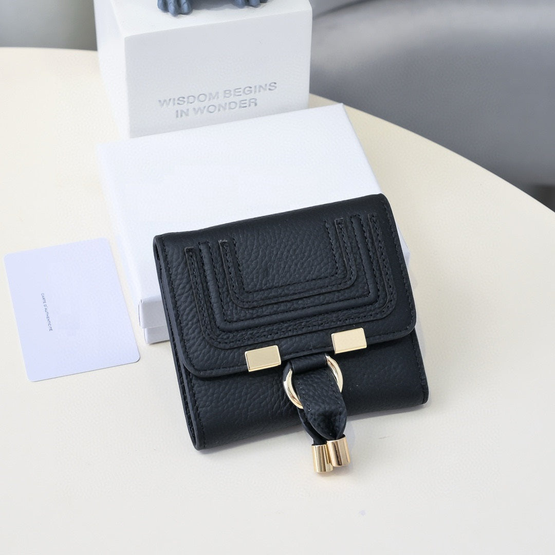 Midnight Elegance Compact Wallet