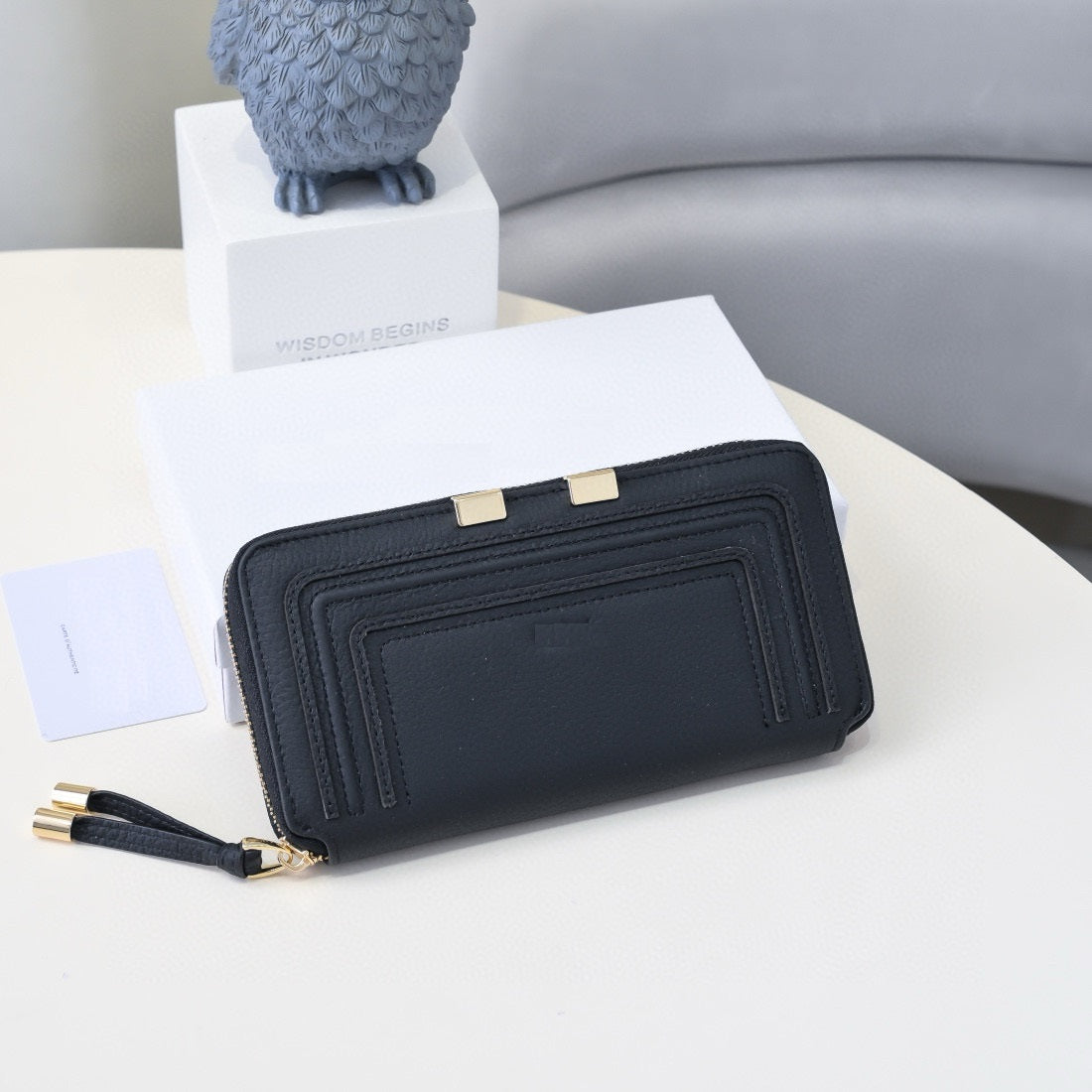 Midnight Elegance Compact Wallet