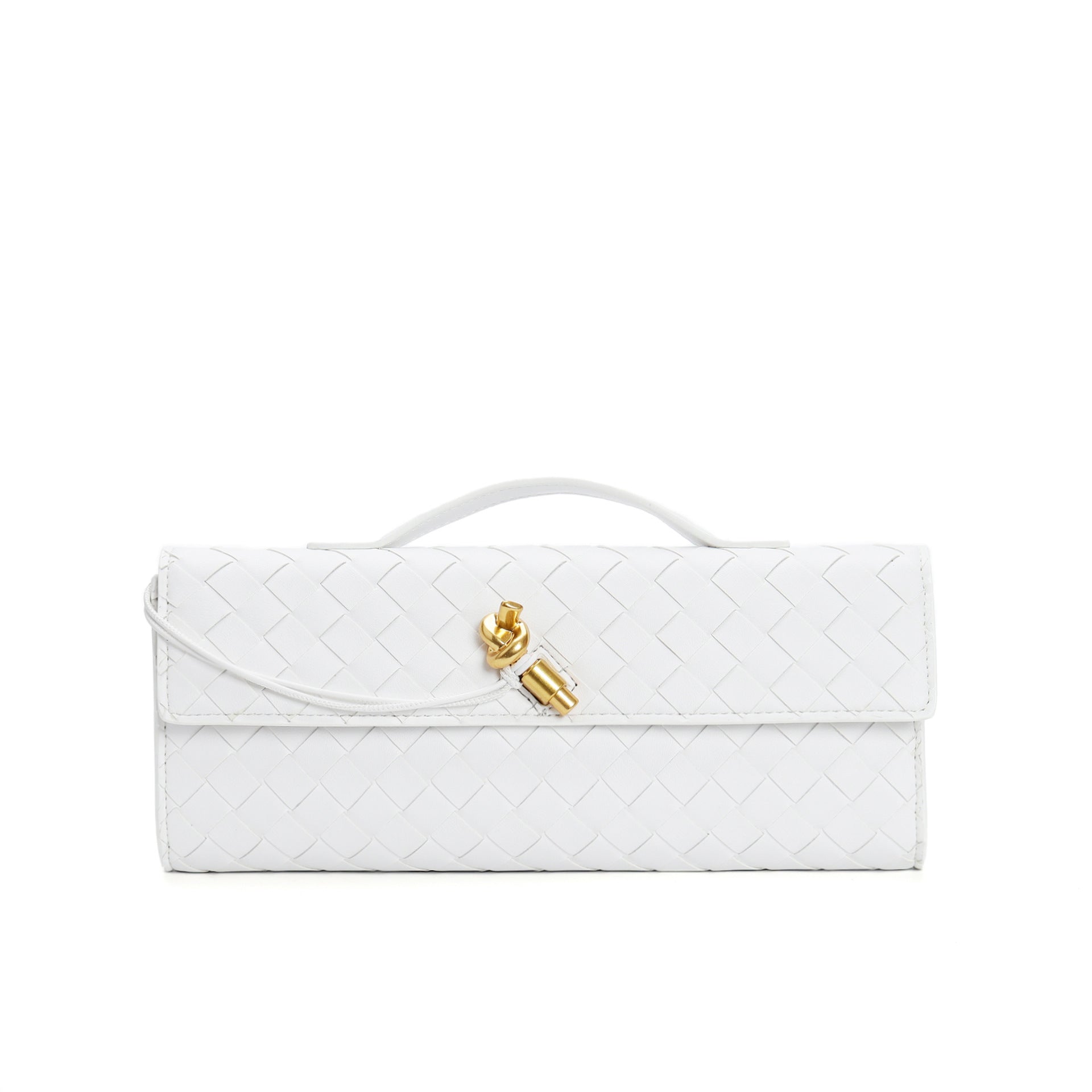 Leather clutch bag