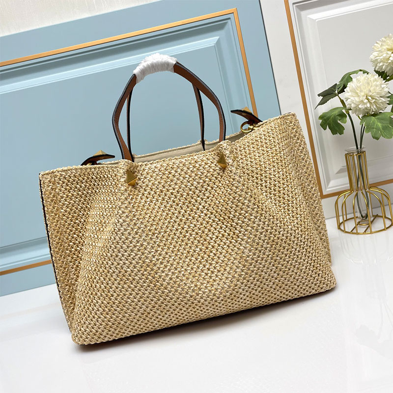 Straw Woven Tote Bag