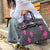 Denim Cross Embroidered Tote Bag