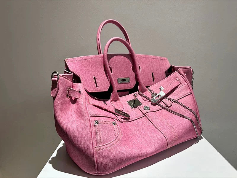 The Luxe Denim Tote