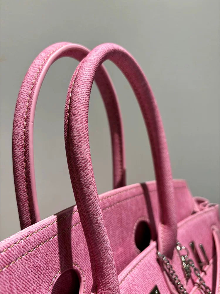The Luxe Denim Tote