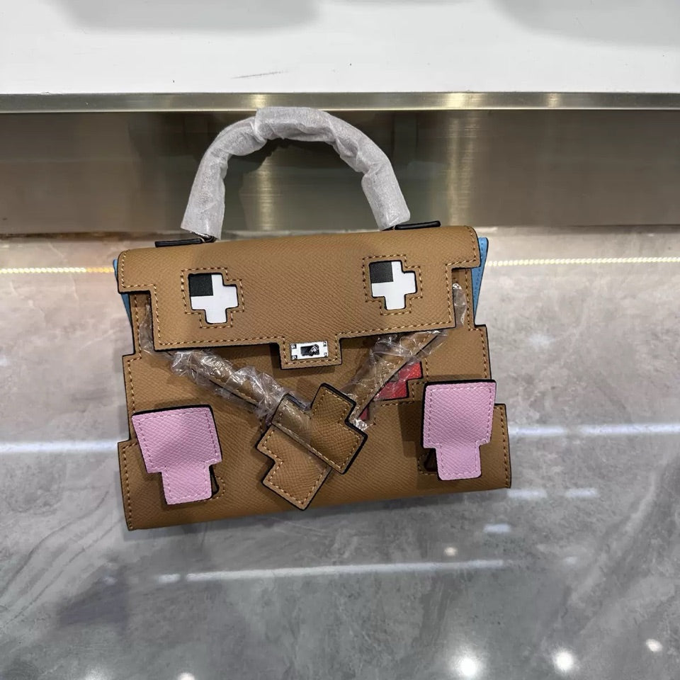 The Pixel Pop Leather Bag