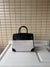 Canvas & Leather Contrast Tote Bag