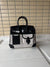 Canvas & Leather Contrast Tote Bag