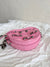 Heart-Shaped Cowhide Leather Crossbody Bag – Chain Strap