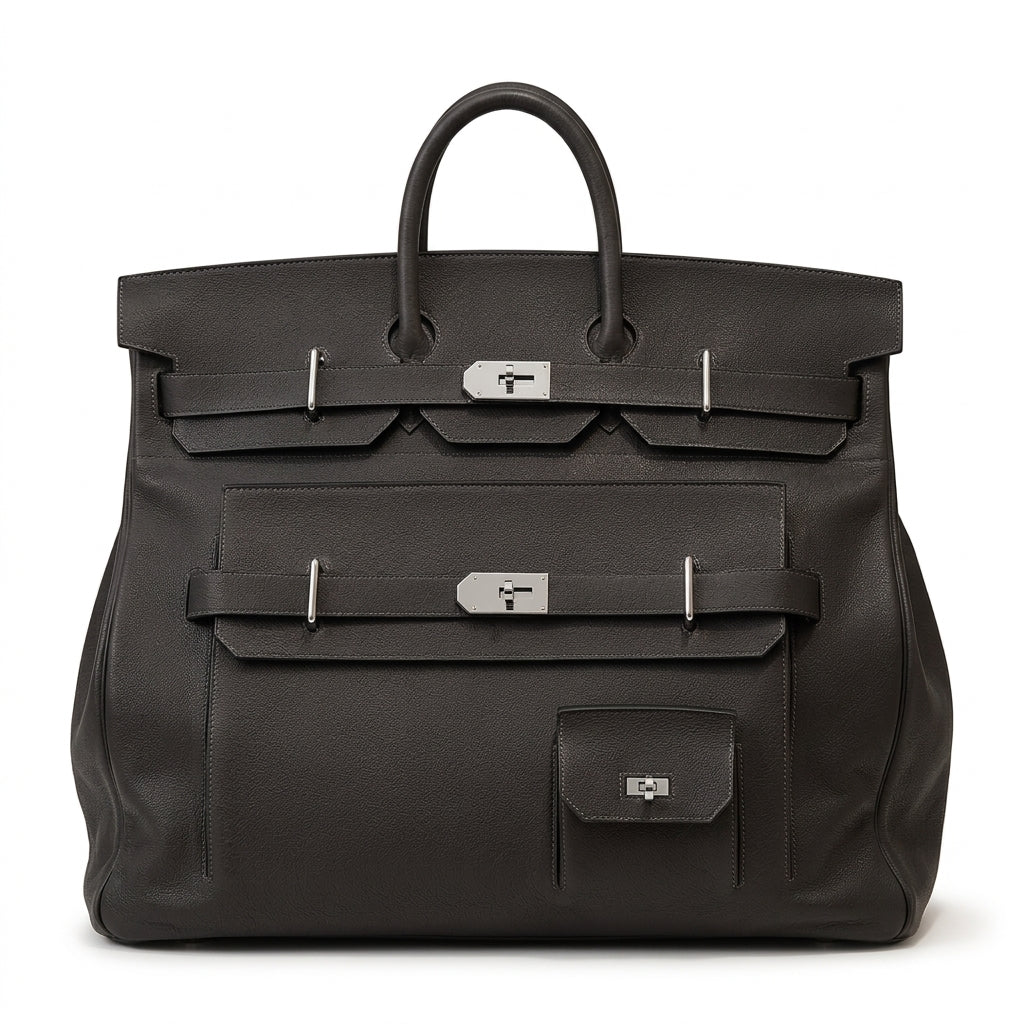 Full-Grain Leather Weekender Bag by Christina Shiefer
