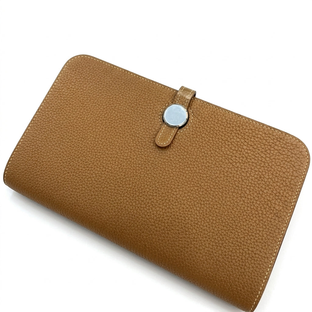 Grained Leather Large Wallet by Christina Shiefer