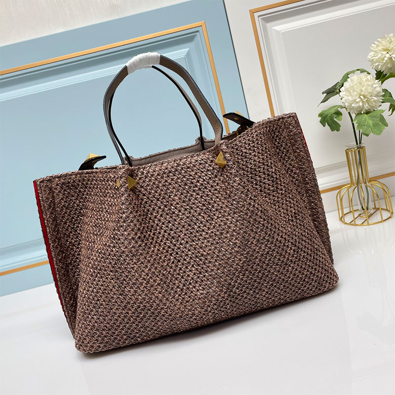 Straw Woven Tote Bag