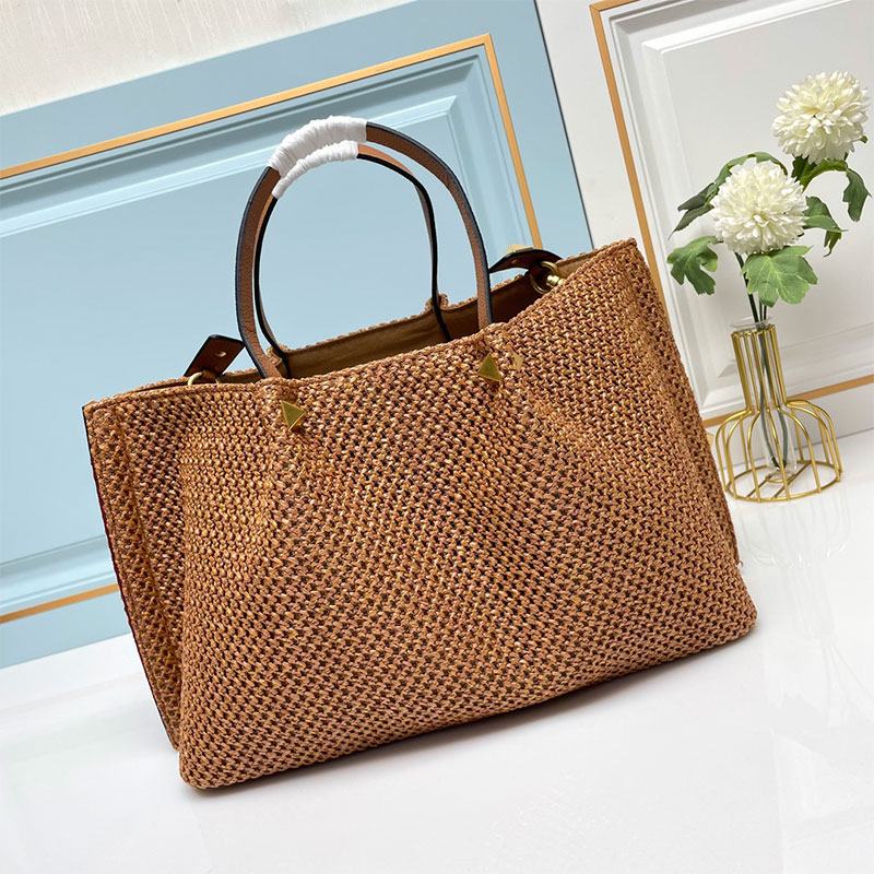 Straw Woven Tote Bag