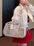 Structured Lattice Tote Bag – Modern Open-Weave Design