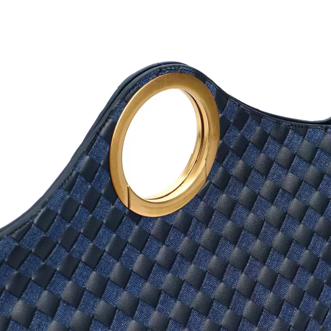 Luxe Woven Circle Bag