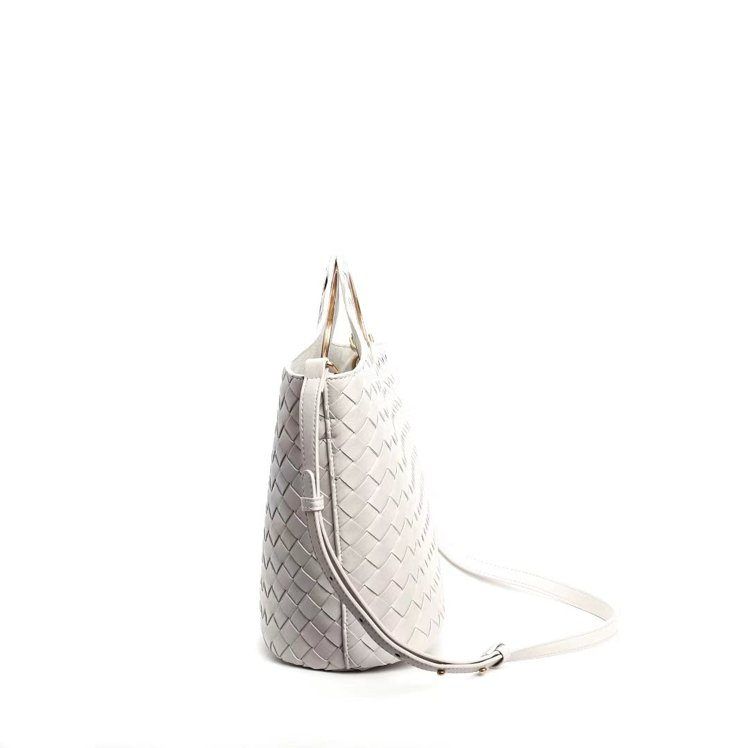 Luxe Woven Circle Bag