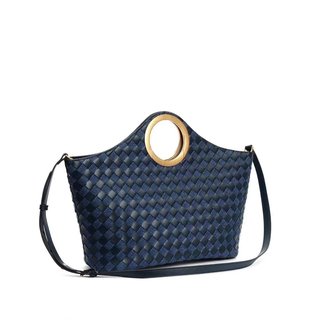 Luxe Woven Circle Bag