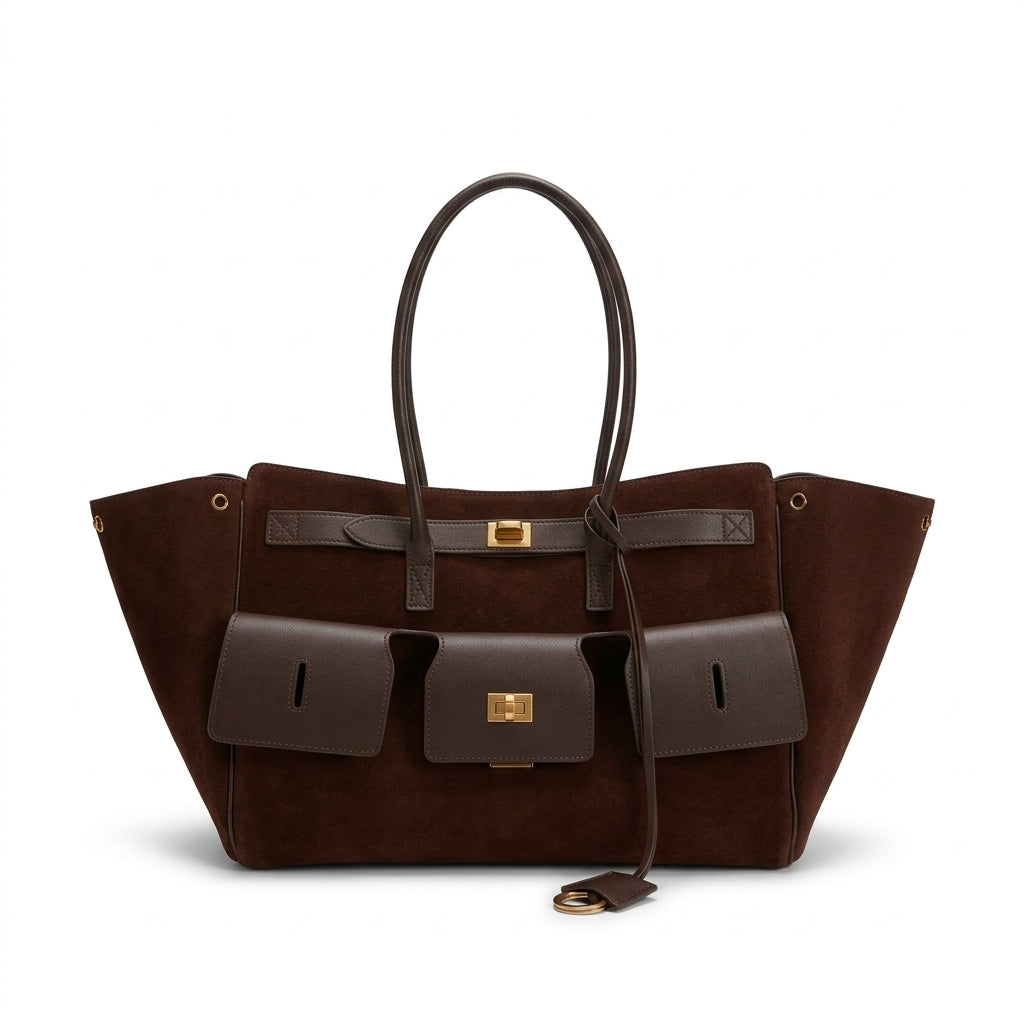 Majesty Convertible Suede Bag by Christina Shiefer