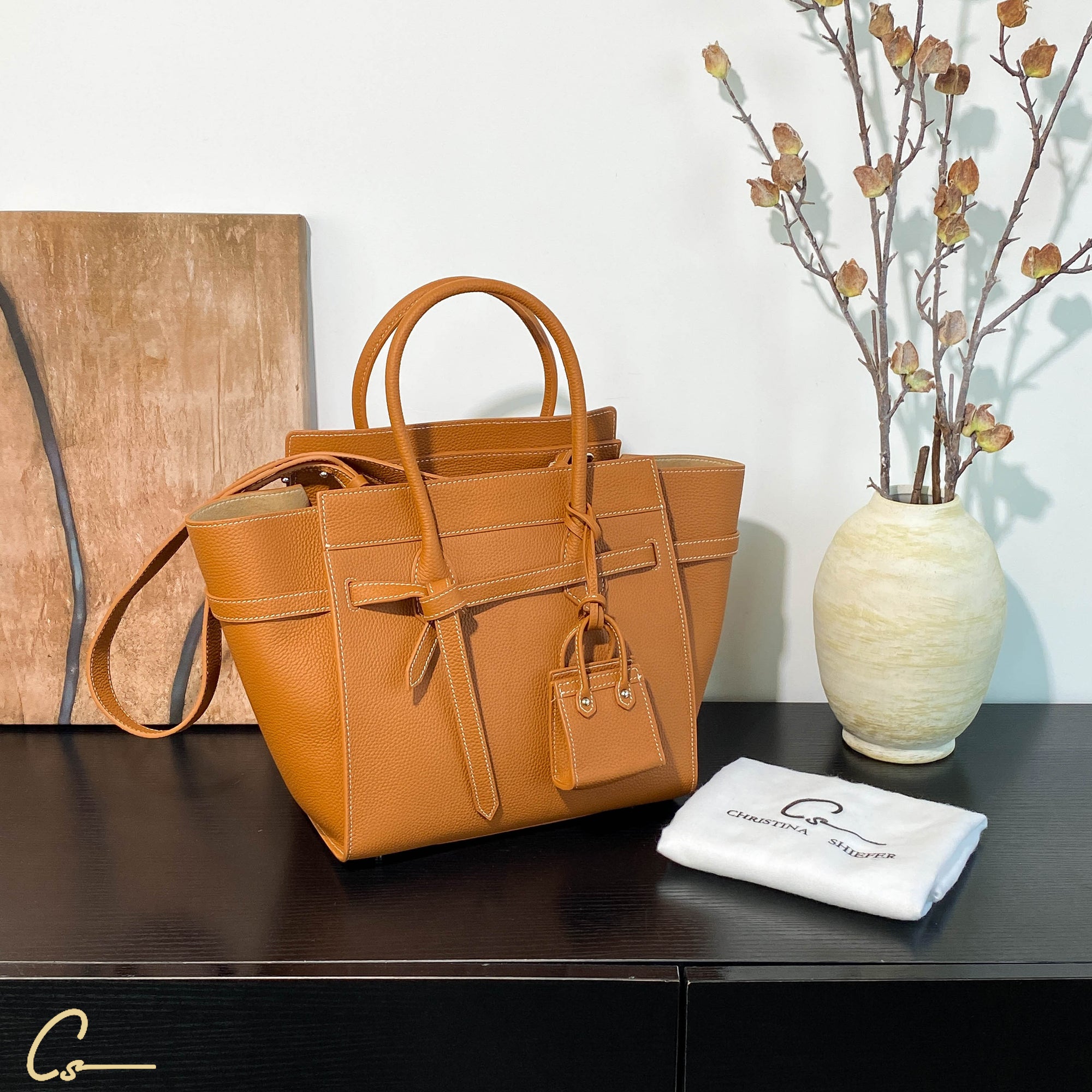 Leather Timeless Chic Tote
