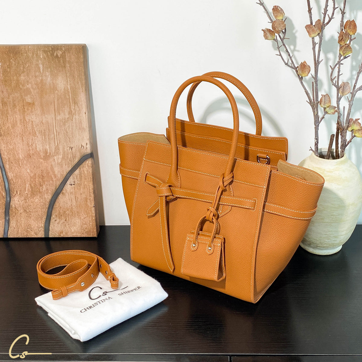 Leather Timeless Chic Tote