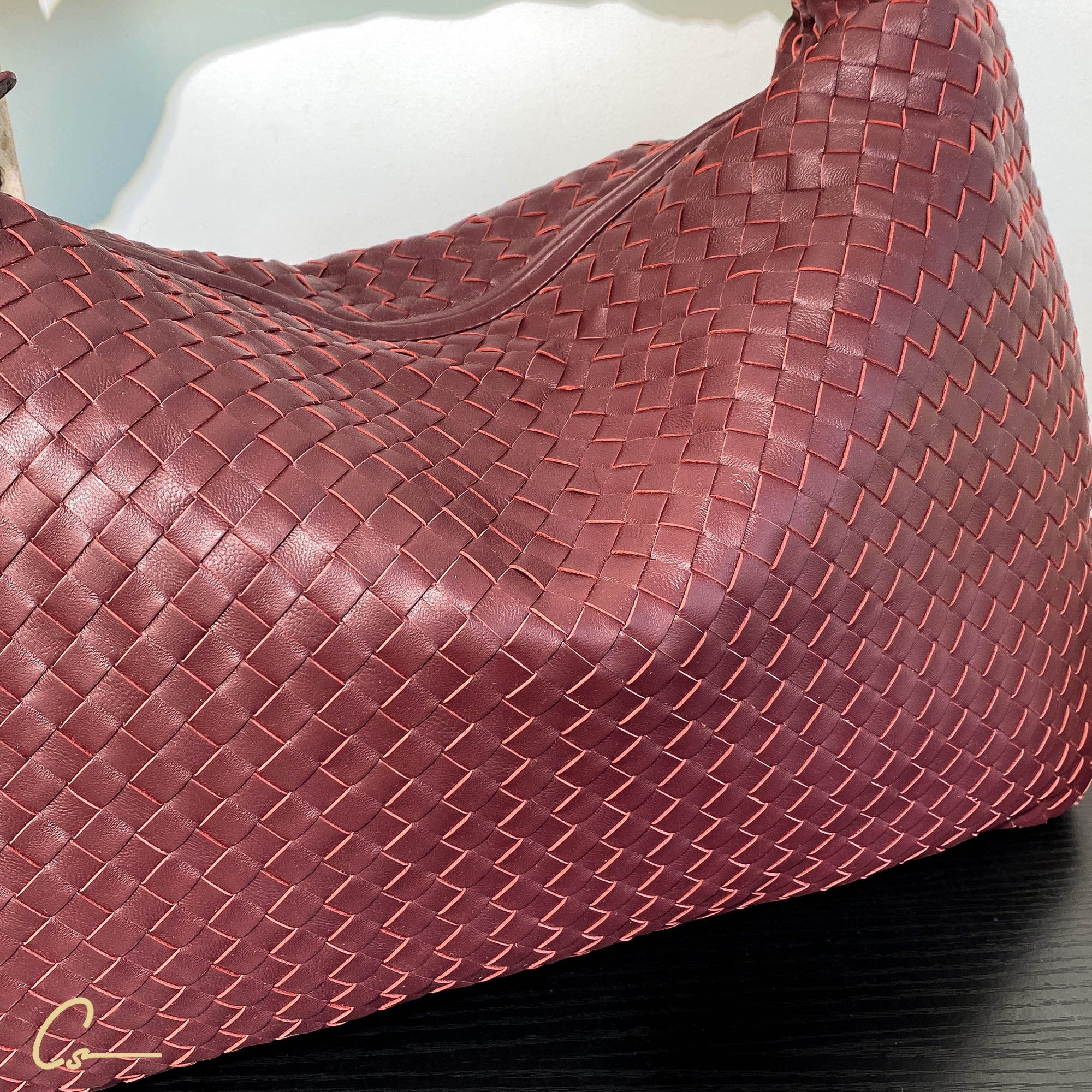 Woven Sheepskin Leather Bag