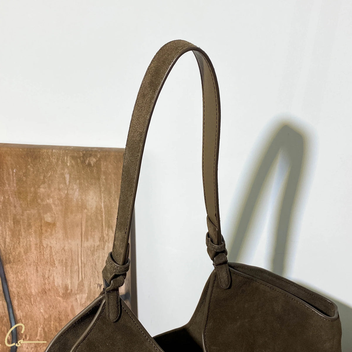 Large Suede Bucket Bag