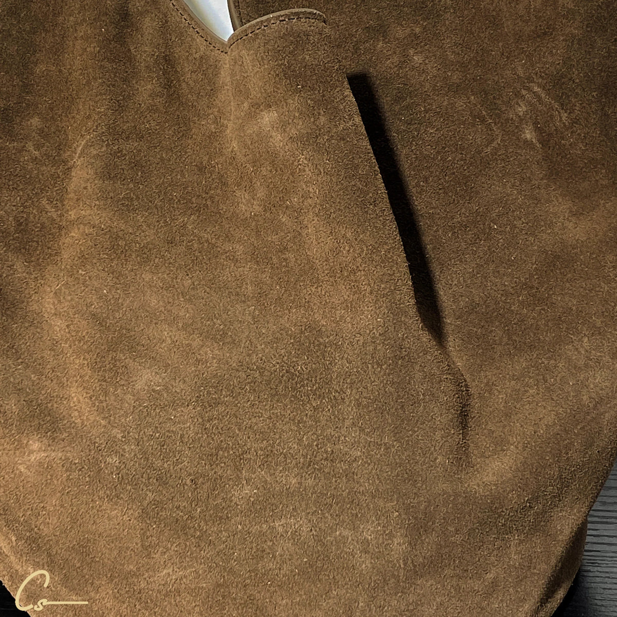 Large Suede Bucket Bag